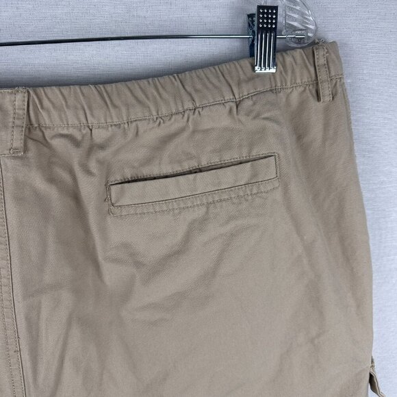BOSTON TRADES SHORTS MEN'S ,EDIUM BEIGE KHAKI CARGO DRAWSTRING BEACH RELAXED - Picture 9 of 16